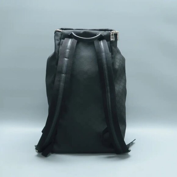 100% Authentic GUCCI Black Cloth Backpack 874-101724 - Picture 2 of 11